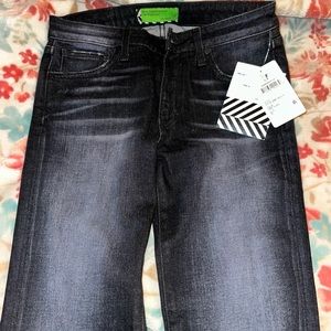 Sandrine Rose new with tags black straight leg jeans.